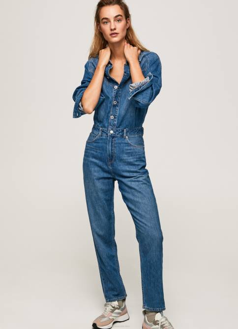 mezclilla mono largo de mezclilla de algodón Pepe Jeans 06X4147 mujer - Imagen 2