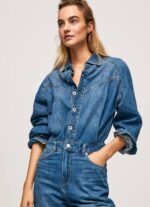 mezclilla mono largo de mezclilla de algodón Pepe Jeans 06X4147 mujer - Imagen 3