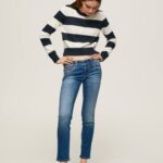 mezclilla nuevos vaqueros brooke midrise regular fit Pepe Jeans 06X48 mujer