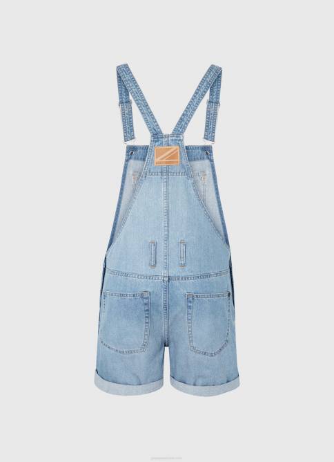 mezclilla peto corto de mezclilla de algodón Pepe Jeans 06X4175 mujer - Imagen 5