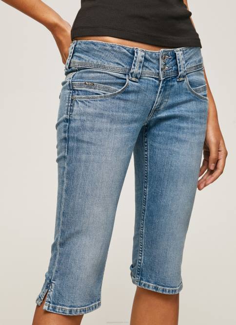 mezclilla shorts de mezclilla 3/4 de corte estándar Pepe Jeans 06X4508 mujer - Imagen 3