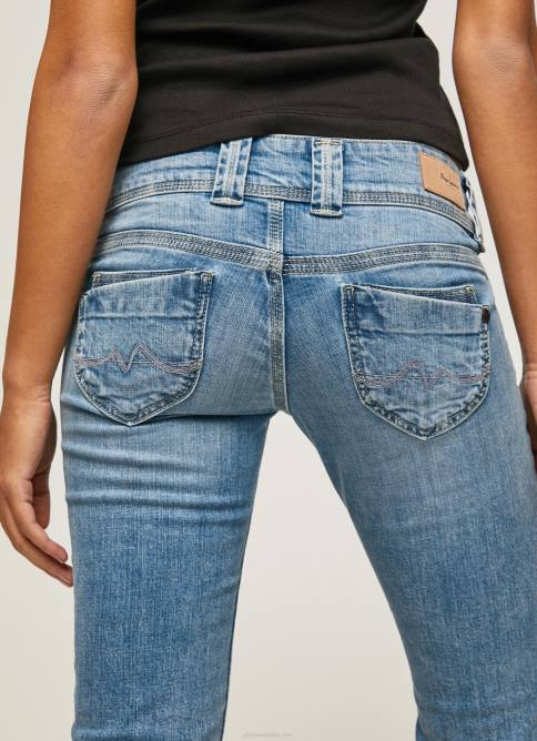 mezclilla shorts de mezclilla 3/4 de corte estándar Pepe Jeans 06X4508 mujer - Imagen 5