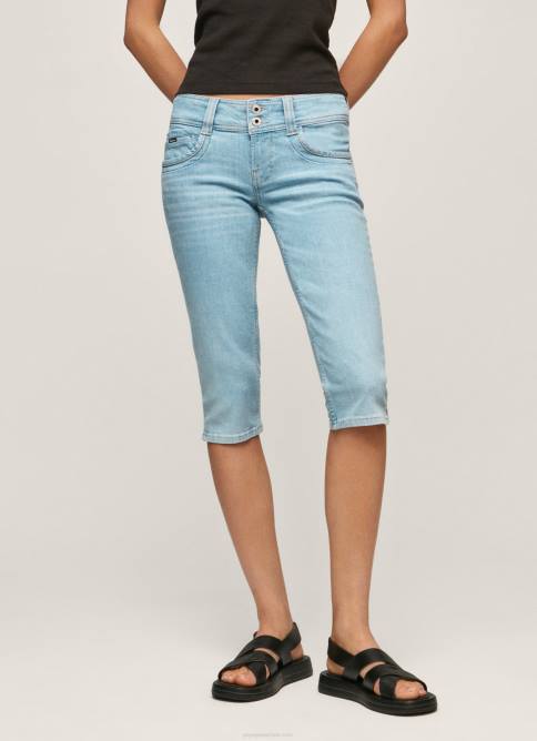 mezclilla shorts de mezclilla 3/4 de corte estándar Pepe Jeans 06X4520 mujer - Imagen 2