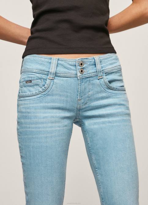 mezclilla shorts de mezclilla 3/4 de corte estándar Pepe Jeans 06X4520 mujer - Imagen 3