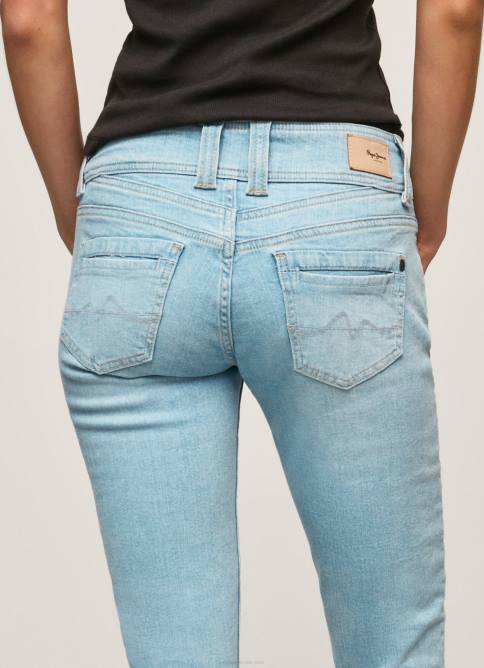 mezclilla shorts de mezclilla 3/4 de corte estándar Pepe Jeans 06X4520 mujer - Imagen 4