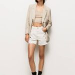 mezclilla shorts de mezclilla con corte globo Pepe Jeans 06X4498 mujer