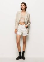 mezclilla shorts de mezclilla con corte globo Pepe Jeans 06X4498 mujer