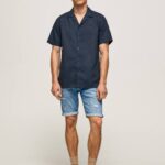 mezclilla shorts de mezclilla con corte tapered stanley Pepe Jeans 06X4821 hombres
