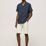 mezclilla shorts de mezclilla con corte tapered stanley Pepe Jeans 06X4822 hombres