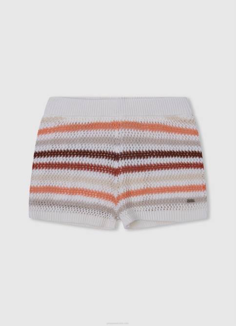 mezclilla shorts de mezclilla con estampado de rayas Pepe Jeans 06X41508 chica - Imagen 5
