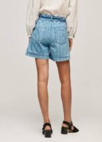 mezclilla shorts de mezclilla con estampado de rayas Pepe Jeans 06X4478 mujer - Imagen 5