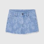 mezclilla shorts de mezclilla con estampado floral Pepe Jeans 06X41490 chica