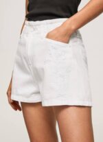 mezclilla shorts de mezclilla con flores bordadas Pepe Jeans 06X4512 mujer - Imagen 4