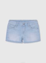 mezclilla shorts de mezclilla de corte estándar Pepe Jeans 06X41503 chica
