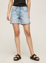 mezclilla shorts de mezclilla de corte estándar Pepe Jeans 06X4492 mujer - Imagen 2