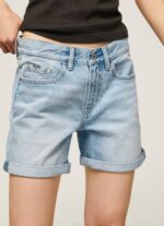 mezclilla shorts de mezclilla de corte estándar Pepe Jeans 06X4492 mujer - Imagen 3