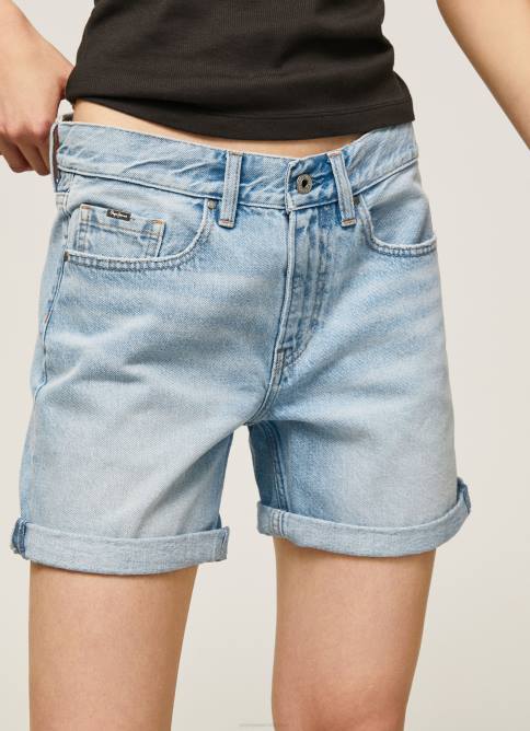 mezclilla shorts de mezclilla de corte estándar Pepe Jeans 06X4492 mujer - Imagen 3