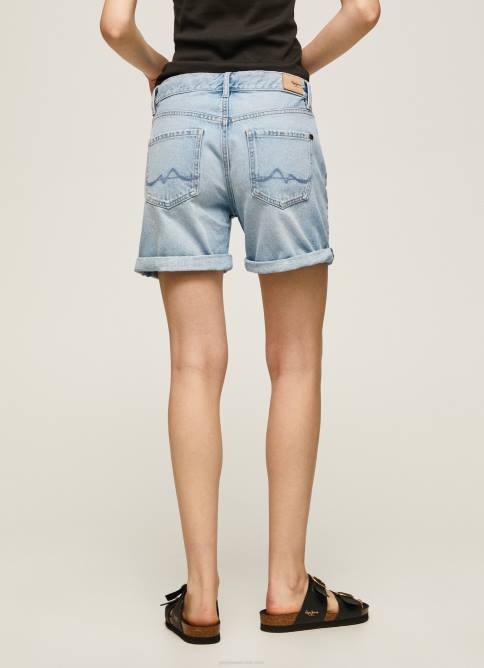 mezclilla shorts de mezclilla de corte estándar Pepe Jeans 06X4492 mujer - Imagen 4