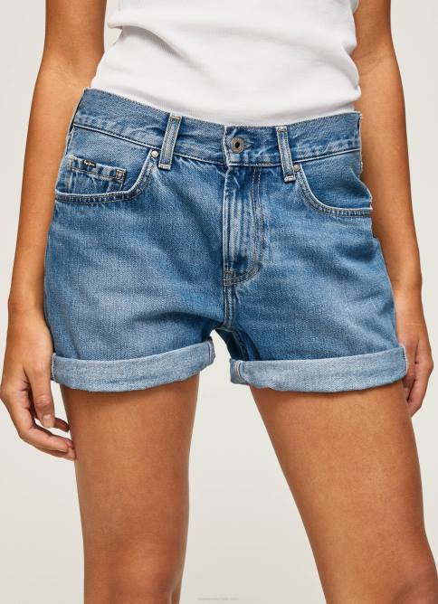 mezclilla shorts de mezclilla de corte estándar Pepe Jeans 06X4496 mujer - Imagen 3