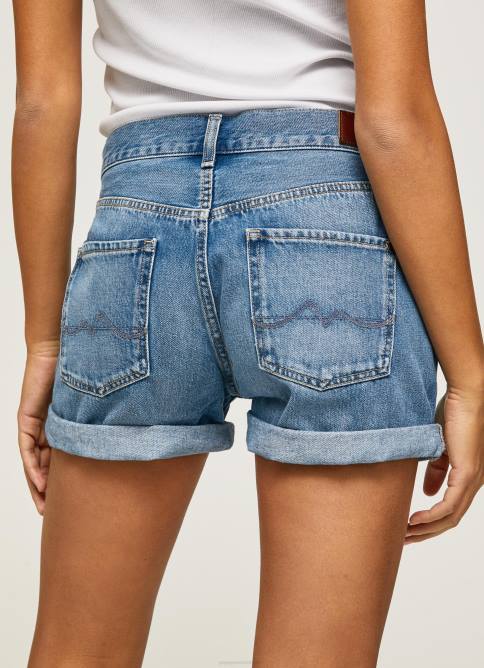 mezclilla shorts de mezclilla de corte estándar Pepe Jeans 06X4496 mujer - Imagen 5