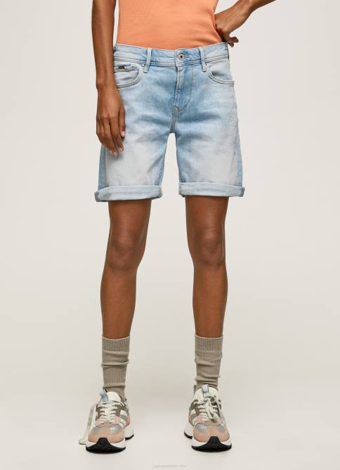 mezclilla shorts de mezclilla de corte estándar Pepe Jeans 06X4499 mujer - Imagen 2