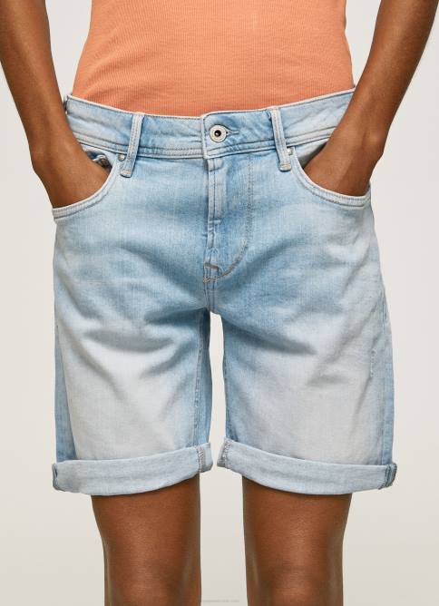mezclilla shorts de mezclilla de corte estándar Pepe Jeans 06X4499 mujer - Imagen 3