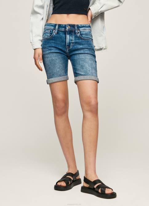 mezclilla shorts de mezclilla de corte estándar Pepe Jeans 06X4513 mujer - Imagen 2