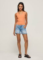 mezclilla shorts de mezclilla de corte estándar Pepe Jeans 06X4514 mujer