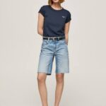mezclilla shorts de mezclilla holgados Pepe Jeans 06X4486 mujer