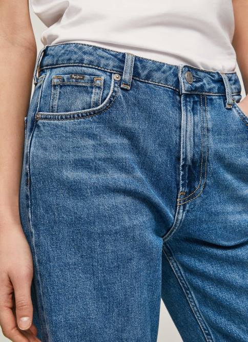 mezclilla vaqueros ani de tiro medio holgados Pepe Jeans 06X487 mujer - Imagen 3