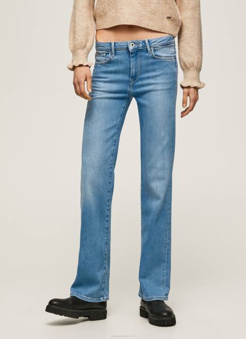 mezclilla vaqueros aubrey slim de tiro medio Pepe Jeans 06X469 mujer - Imagen 2