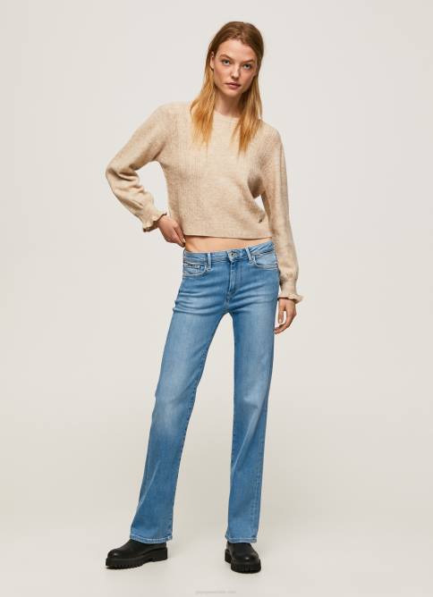 mezclilla vaqueros aubrey slim de tiro medio Pepe Jeans 06X469 mujer - Imagen 1