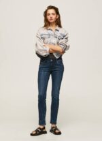 mezclilla vaqueros brooke de corte slim con cintura media Pepe Jeans 06X435 mujer
