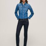 mezclilla vaqueros brooke de corte slim con cintura media Pepe Jeans 06X49 mujer