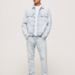 mezclilla vaqueros callen de tiro medio holgados Pepe Jeans 06X4809 hombres