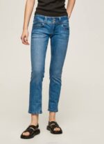mezclilla vaqueros de talle bajo de corte regular de venus Pepe Jeans 06X433 mujer - Imagen 2