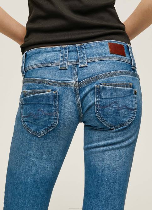 mezclilla vaqueros de talle bajo de corte regular de venus Pepe Jeans 06X433 mujer - Imagen 5