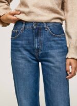 mezclilla vaqueros Dover de tiro alto y corte holgado Pepe Jeans 06X483 mujer - Imagen 3