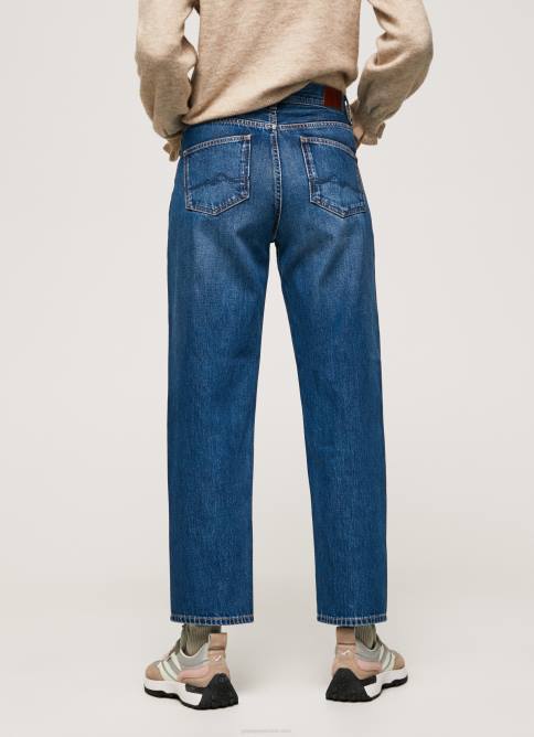 mezclilla vaqueros Dover de tiro alto y corte holgado Pepe Jeans 06X483 mujer - Imagen 4