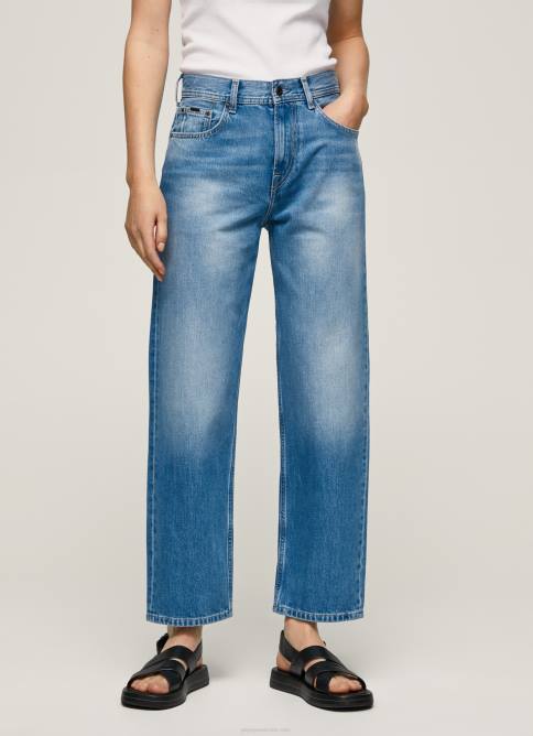 mezclilla vaqueros Dover de tiro alto y corte holgado Pepe Jeans 06X484 mujer - Imagen 2