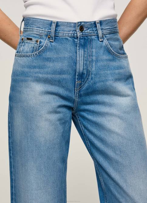 mezclilla vaqueros Dover de tiro alto y corte holgado Pepe Jeans 06X484 mujer - Imagen 3