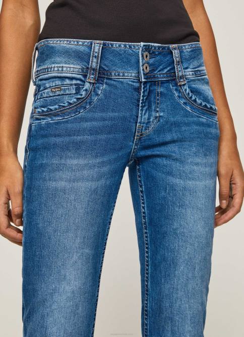 mezclilla vaqueros gen de tiro medio recto Pepe Jeans 06X432 mujer - Imagen 3