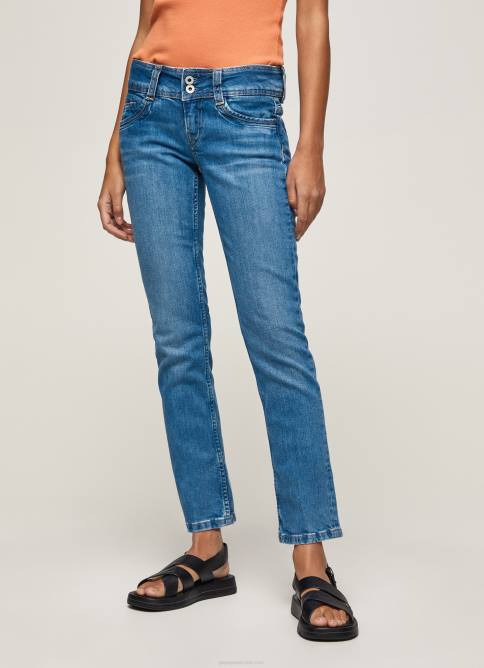 mezclilla vaqueros gen de tiro medio recto Pepe Jeans 06X434 mujer - Imagen 2