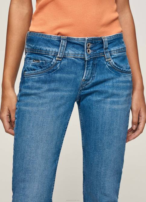 mezclilla vaqueros gen de tiro medio recto Pepe Jeans 06X434 mujer - Imagen 3