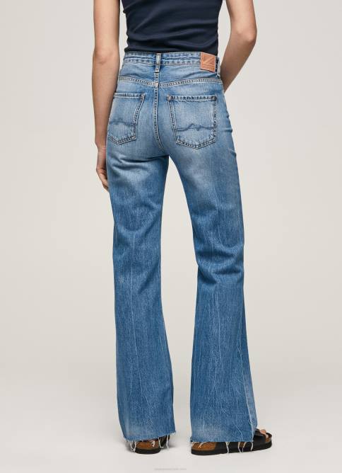 mezclilla vaqueros harper con tiro alto y corte acampanado Pepe Jeans 06X464 mujer - Imagen 3
