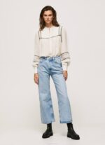 mezclilla vaqueros lexa sky de talle alto y ancho Pepe Jeans 06X478 mujer