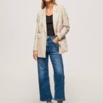 mezclilla vaqueros lexa sky de talle alto y ancho Pepe Jeans 06X491 mujer