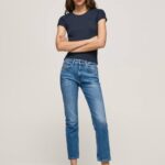 mezclilla vaqueros mary de talle alto Pepe Jeans 06X418 mujer