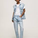 mezclilla vaqueros mary de talle alto Pepe Jeans 06X419 mujer