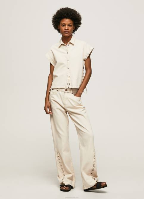 mezclilla vaqueros mayfair de tiro medio holgados Pepe Jeans 06X489 mujer - Imagen 1